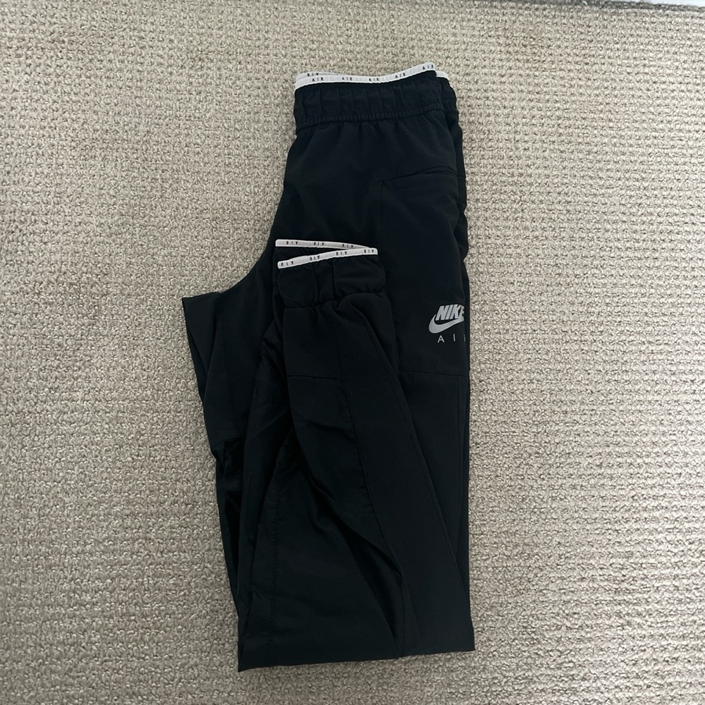 Nike Nylon Black Joggers - reflective with flash photo